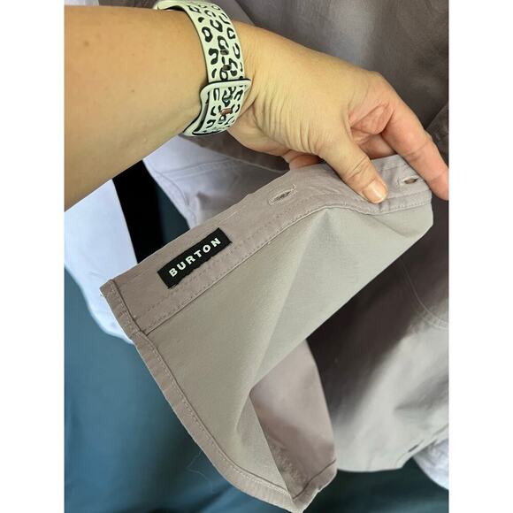 Women's Burton Work Stretch Long Sleeve Overshirt, NWT, Lt Purple, NWT, Small - Picture 9 of 13